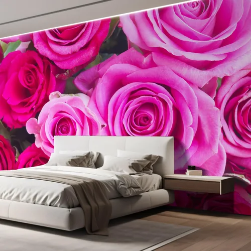 Miniatura 4 de wall26 - Mural de papel pintado para pared, elegante, autoadhesivo, de gran tamaño, removible, con diseño floral de rosas - 66x96 pulgadas
