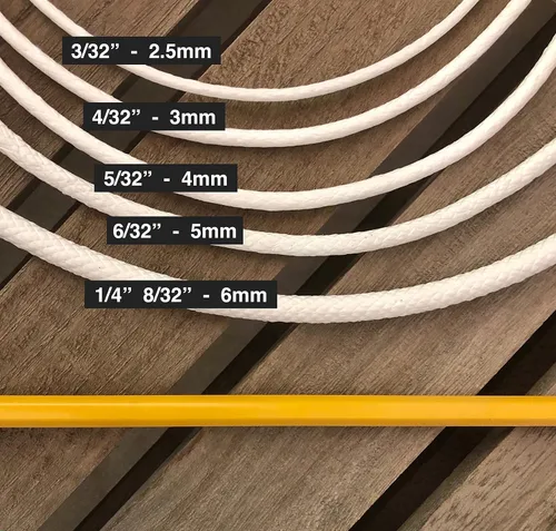 Miniatura 3 de Cable de soldadura para tapicería de tejido de 6/32", cable enrollado, semifirme - 50 yardas