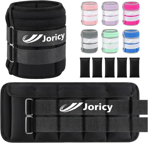 Miniatura 16 de Pesas ajustables para muñeca de tobillo para mujeres y hombres, un par de pesas de pierna de brazo de 1-3/4/5/6/8/10/20 libras con bolsas de arena