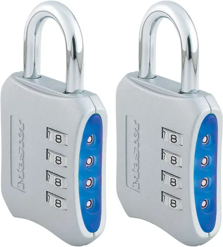 Miniatura 9 de Master Lock Cerradura de combinación reiniciable para interiores, cerradura combinada de 4 dígitos para armarios de gimnasio y escuela