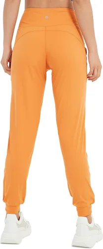 Miniatura 2 de Pantalones deportivos de cintura alta con bolsillos para mujer, pantalones deportivos cónicos para correr, yoga, entrenamiento, atléticos