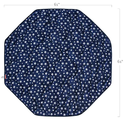 Miniatura 5 de Tapete para Corralito de 8 Paneles Azul Marino Compatible con Regalo My Play Deluxe Extra Grande Patio de Juegos Portátil, Almohadilla