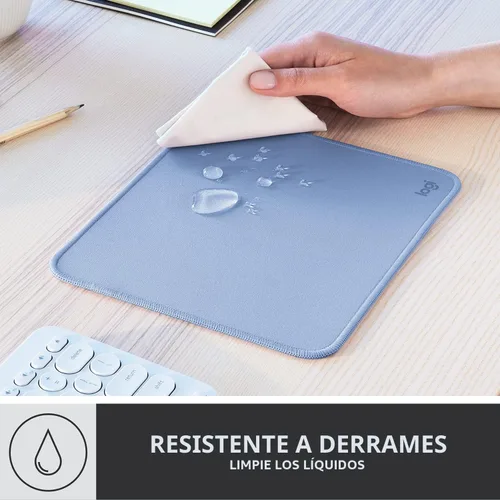 Miniatura 3 de Logitech Alfombrilla para mouse - Studio Series, alfombrilla de mouse para computadora con base de goma antideslizante, fácil deslizamiento