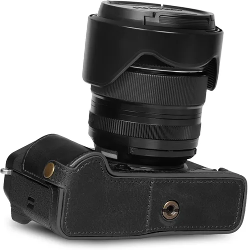 Miniatura 4 de MegaGear Ever Ready - Funda de piel auténtica compatible con Fujifilm X-T5, color negro