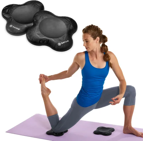 Miniatura 8 de Gaiam - Rodilleras de yoga (juego de 2) - Accesorios y accesorios de yoga para mujeres/hombres, almohadillas para rodillas y codos para fitness