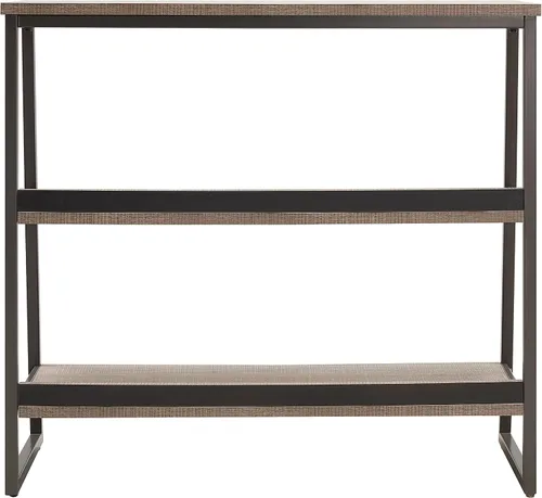 Miniatura 6 de Leick Home 70007-ROBLK - Estantería escalonada de metal y madera, roble aserrado/gris plomizo