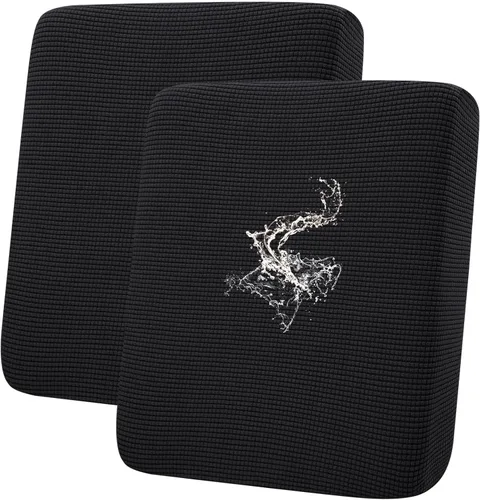 Miniatura 31 de hyha Fundas impermeables para cojines de sofá para mascotas, funda antideslizante para asiento de sofá para perros lavable, tela de jacquard Gris