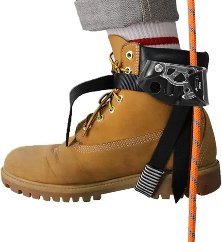 Miniatura 8 de NewDoar - Bloqueador de pie elevado para escalada en roca y montañismo, dispositivo de escalada Izquierda Naranja