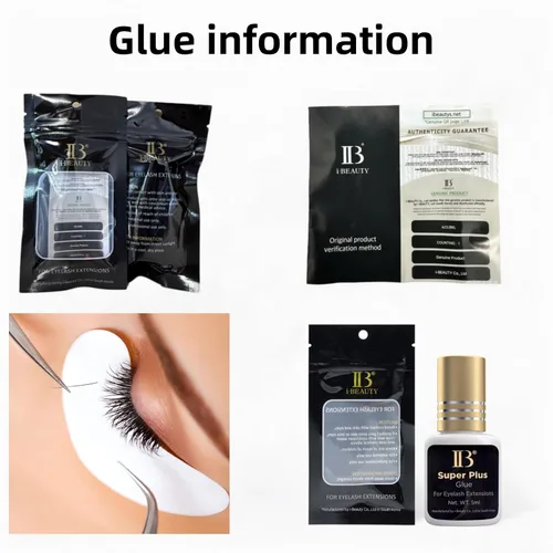 Miniatura 4 de Paquete de 2 pegamentos para extensiones de pestañas ibeauty Super Plus 5ml (0.17 fl oz), tiempo de secado de 1-2 segundos, mantiene 5-6 semanas