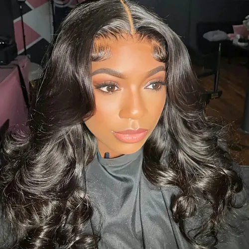 Miniatura 4 de ISEE HAIR Peluca de encaje frontal HD Wear & Go Peluca de encaje sin pegamento, pelucas de encaje de ondas corporales brasileñas para mujeres, sin
