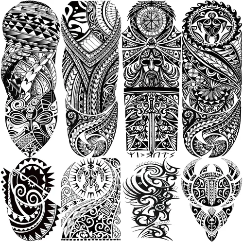 Miniatura 9 de Mangas temporales para tatuaje del 4 de julio para hombres y mujeres, 4 hojas grandes de brazo completo de Estados Unidos, patriótico 4 de julio