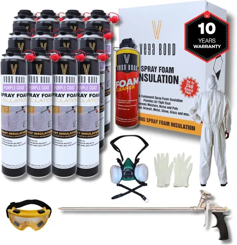 Miniatura 16 de Vega Bond Espuma en aerosol de aislamiento de celda cerrada de un solo componente, autoexpansible, 29 onzas con valor R de 5.66, aerosol acústico