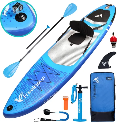 Miniatura 8 de Freein SUP Inflatable Stand Up Paddle Board with Kayak Seat,Paddle Boards for Adults 10'/10'6”/11', Accessories sup Pump Adaptor,sup Kayak Paddle