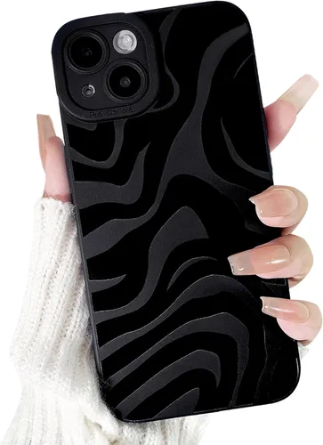 Miniatura 34 de Lovmooful Funda compatible con iPhone 13, bonito diseño de hongos negros para niñas y mujeres, TPU suave a prueba de golpes, protector femenino