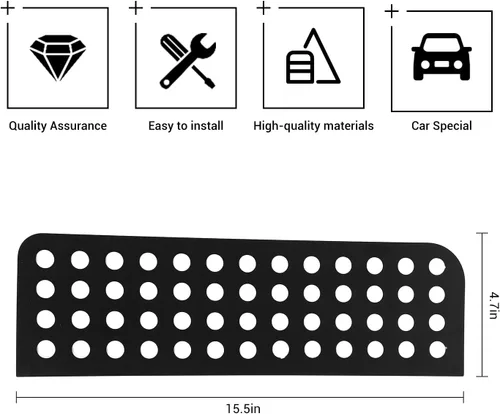 Miniatura 3 de Hoolcar Adhesivos para ventana de puerta trasera, cubierta de panel de vidrio de aleación de aluminio para Jeep Wrangler JKU 2007-2017, 4 puertas