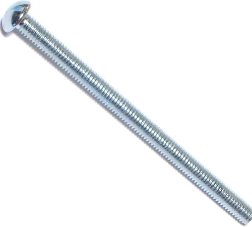Miniatura 10 de Hard-to-Find Fastener 014973315559 Tornillos de máquina redondos ranurados, 8-32 x 3-1/2, pieza-15, zinc