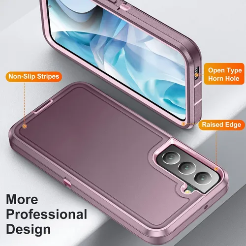 Miniatura 3 de Funda protectora para Galaxy S22 para mujer, a prueba de caídas híbrida, resistente, resistente, a prueba de golpes, ajuste delgado, para Galaxy