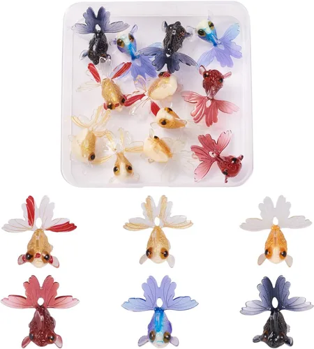 Miniatura 27 de Craftdady Colgantes de Resina de Alas de Mariposa y Alas de Hada - Lindos Colgantes Colgantes de Animales y Dijes de Hongos - Dijes Degradados
