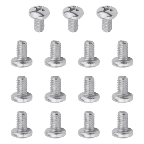 Miniatura 64 de MroMax 5 tornillos de máquina Phillips de cabeza plana M8 x 0.984 in, acero inoxidable 304 18-8, rosca completa, tornillos de cabeza cruzada gris
