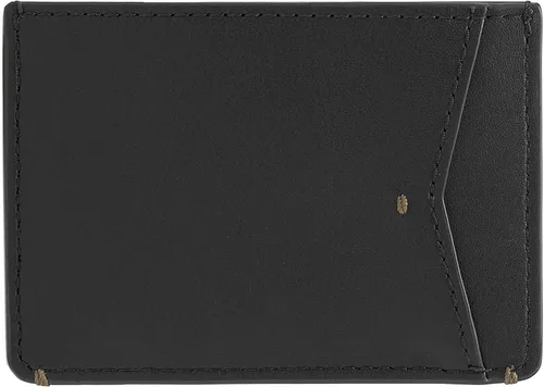 Miniatura 3 de Fossil Funda de piel minimalista para hombre con bolsillo frontal, Joshua Negro, Estuche para tarjetas