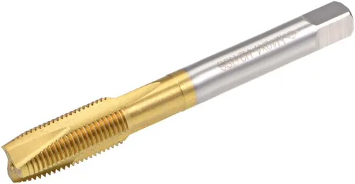 Miniatura 13 de uxcell Tapón de punta en espiral roscado M8 x 1 rosca, roscas de tierra H2 3 flautas, acero de alta velocidad HSS 6542, recubierto de titanio