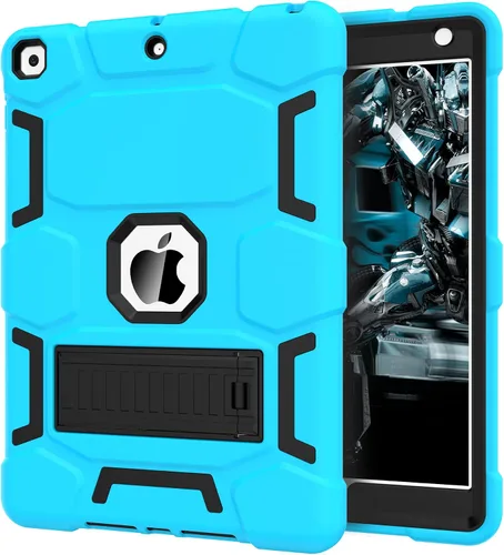 Miniatura 13 de CCMAO Funda para iPad de 6ª/5ª generación (9.7 pulgadas, 2018/2017), iPad Air de 2ª generación (2014) con soporte, funda protectora híbrida a prueba