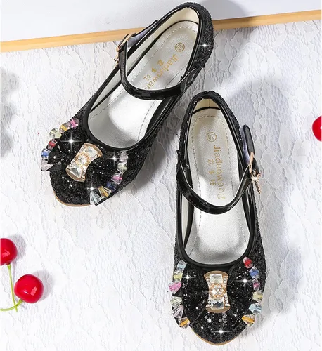 Miniatura 5 de Cadidi Dinos Zapatos de vestir para niñas con tacón de fiesta de boda Mary Jane Princess Flower Shoes (bebéniño pequeñoniño grande)