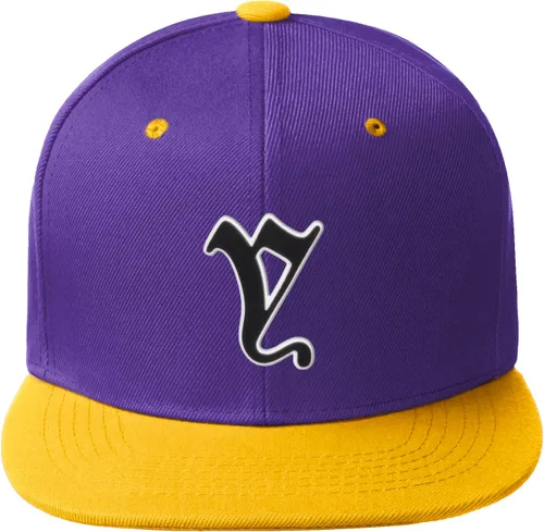 Miniatura 93 de Daxton Gorra clásica con visera de billete plano con letras del alfabeto inglés antiguo de la A a la Z