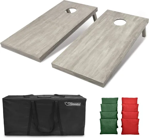 Miniatura 71 de GoSports Juego de tablas de cornhole de madera de tamaño reglamentario de 4 x 2 pies, incluye funda de transporte y bolsas de frijoles
