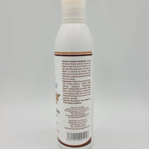 Miniatura 2 de Lemuel Leche Cabra coco y jengibre Leave en 8oz