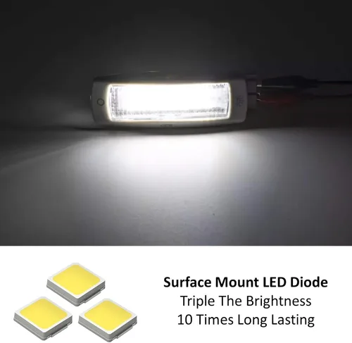 Miniatura 3 de iJDMTOY Kit de luces LED completas de 3W con acabado gris, luz de lectura de mapa para el techo, ajuste OEM, compatible con Volkswagen MK4 Golf R32