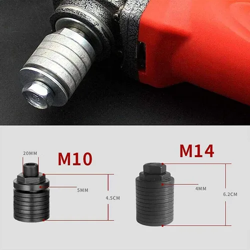 Miniatura 9 de Amoladora angular a máquina ranuradora, convertidor adaptador de taladro de tornillo, cabezal de conversión M10/M14 para máquina ranuradora variable