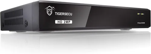 TIGERSECU Grabador de seguridad DVR híbrido 4 en 1 de 8 canales Super HD 1080P sin disco duro, para cámaras TVI/AHD/CVI/analógicas de 2MP (cámaras y