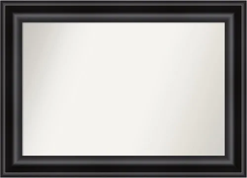 Miniatura 404 de Amanti Art Espejo personalizado, espejo de baño negro puente, espejo de pared o espejo de tocador de baño sobre el fregadero (26 x 26 pulgadas)