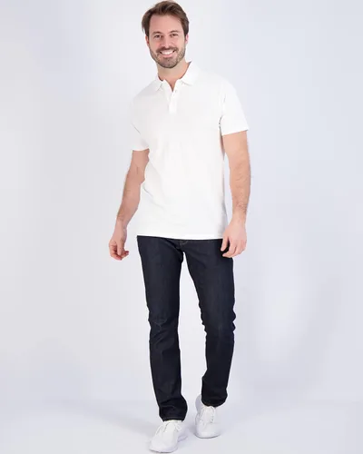Miniatura 62 de Real Essentials Paquete de 3: Polo de manga corta de algodón para hombre, de secado rápido, transpirable, (disponible en tallas grandes y altas)