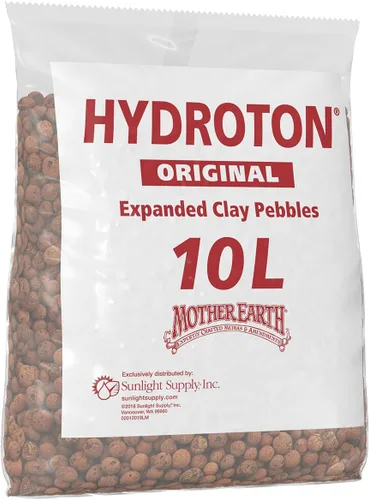 Miniatura 3 de Hydroton Original Clay Pebbles - 10 litros Agregado de arcilla expandida ligero fabricado en Alemania