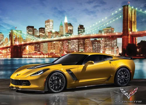 Miniatura 2 de EuroGraphics 2015 Chevrolet Corvette Z06: Out for a Spin Rompecabezas (1000 piezas)