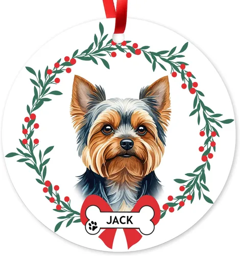 Miniatura 14 de Adorno de Navidad personalizado de Beagle, adorno personalizado con nombre de mascota, regalos para los amantes de los perros Beagle, decoración