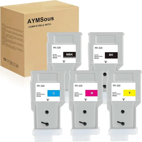 Miniatura 11 de Cartucho de tinta compatible de repuesto para Canon PFI-320 PFI320 PFI-320BK PFI320BK 300ML para Canon imagePROGRAF IPF TM-200 IPF TM-205 IPF TM-300
