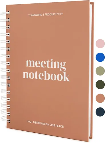 Miniatura 11 de Cuaderno de reuniones Lamare para la organización del trabajo – Cuaderno de trabajo perfecto para tomar notas y planificador de reuniones