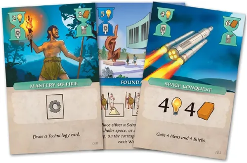 Miniatura 6 de Juego de mesa Time of Empires Juego de estrategia de civilización en tiempo real Juego de colocación de trabajadores impulsado por aplicaciones