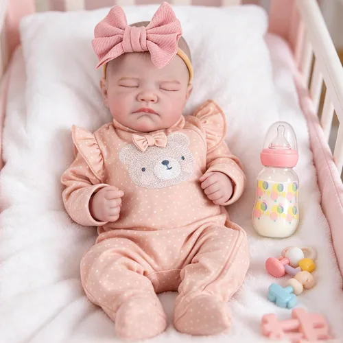Miniatura 7 de Milidool Muñecas de bebé Reborn, 20 pulgadas, vinilo suave, realista, muñeca de bebé recién nacida, accesorios de muñecas de bebé realistas con caja