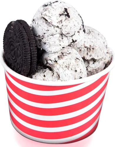 Miniatura 9 de Vasos de helado de papel premium, paquete de 50 tazas desechables de postre de 8 onzas para fiesta de yogur helado caliente y frío, 8 onzas