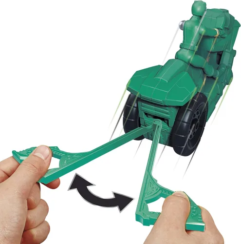 Miniatura 7 de Power Rangers Dino Fury Rip N Go Sabertooth Battle Rider and Dino Fury Green Ranger - Figura de acción y vehículo de 6 pulgadas, juguetes para niños