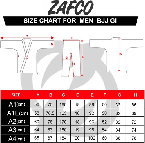 Miniatura 7 de Jiu Jitsu Gi BJJ Gi brasileño para hombre uniforme de Kimonos ligero preencogido con cinturón blanco