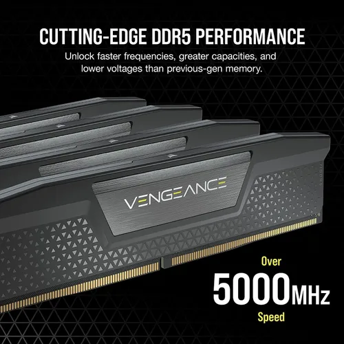 Miniatura 3 de Corsair Vengeance DDR5 RAM 64GB (2x32GB) 5200MHz CL40-40-40-77 1.25V Intel XMP Memoria para computadora de escritorio - Negro (CMK64GX5M2B5200C40)