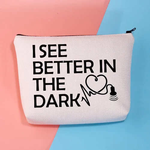 Miniatura 5 de BDPWSS Bolsa de maquillaje para ecografía, regalo para radiólogo, para ecografía, veo mejor en la oscuridad, regalo para técnico de ultrasonido, Ver
