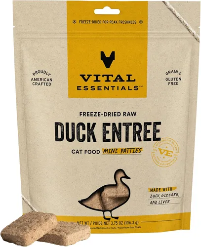 Miniatura 14 de Vital Essentials Alimento Crudo Liofilizado para Gatos, Mini Hamburguesas de Pavo, 8 oz