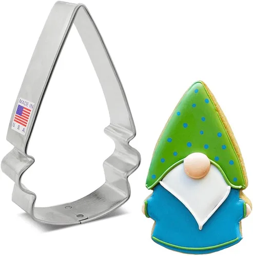 Miniatura 10 de Ann Clark Cookie Cutters Cortador de galletas de gnomo, 4" fabricado en Estados Unidos