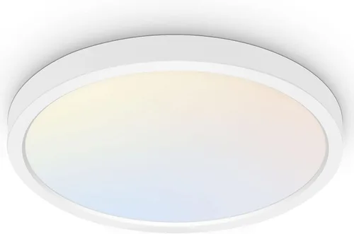 Miniatura 15 de hykolity – Luz LED redonda plana de 9 pulgadas con temperatura de color seleccionable (CCT), 18W, 1800 lúmenes, 3000K/4000K/5000K, luz de techo